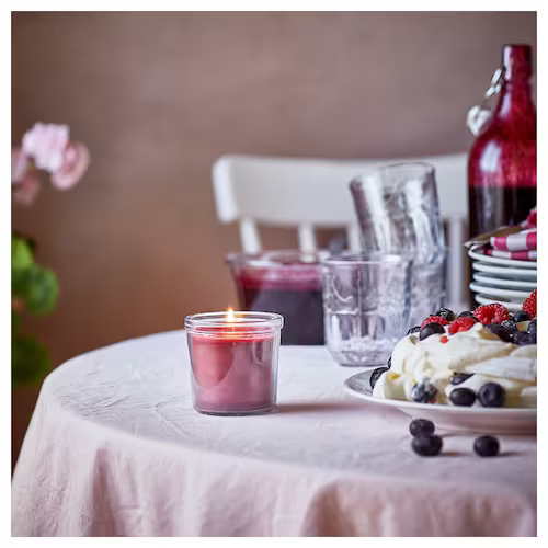 CỐC NẾN THƠM STÖRTSKÖN IKEA - ĐỎ 20 giờ