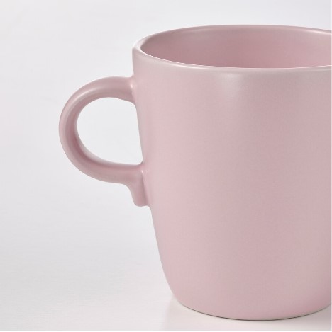 CỐC SỨ FÄRGKLAR IKEA - Màu hồng 37cl