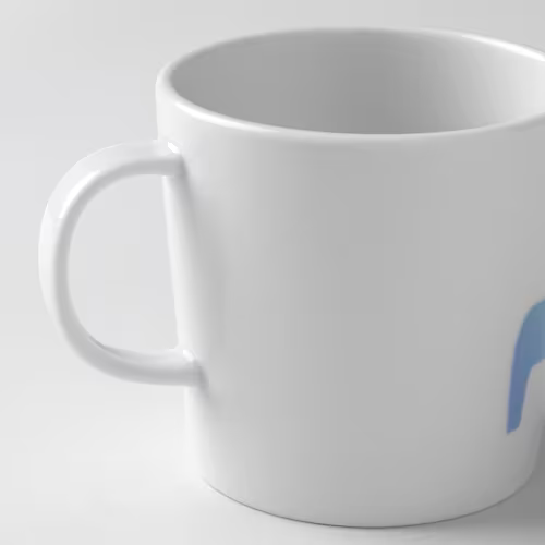 CỐC SỨ HÄSTHAGE IKEA - XANH LAM 30 cl