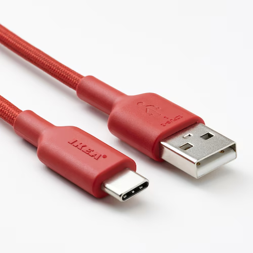 DÂY SẠC USB LILLHULT IKEA - ĐỎ 1,5 m