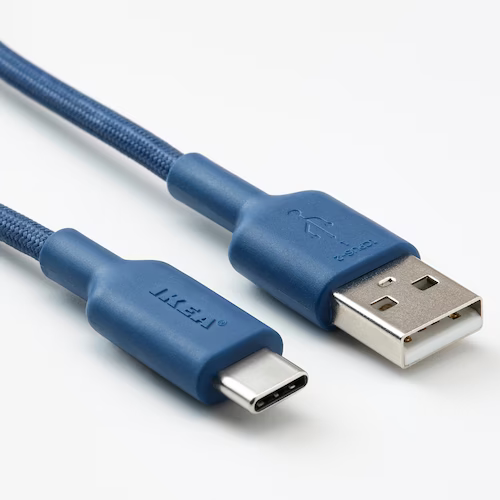 DÂY SẠC USB LILLHULT IKEA - XANH 1,5 m