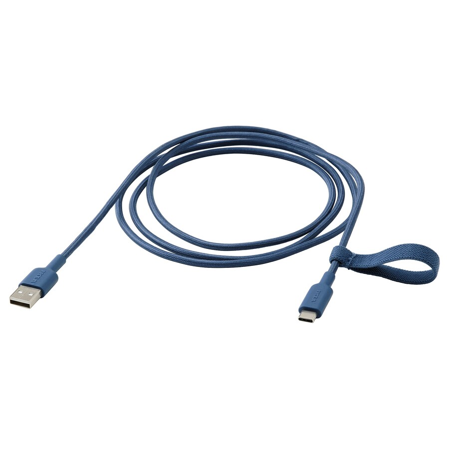 DÂY SẠC USB LILLHULT IKEA - XANH 1,5 m