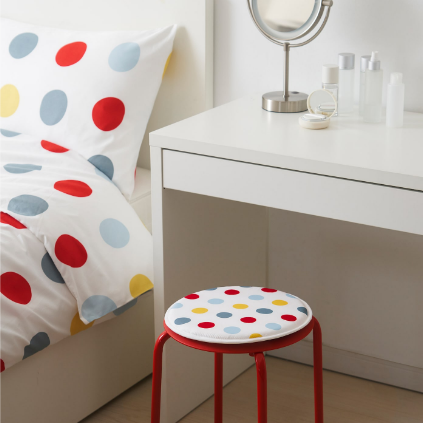 ĐỆM GHẾ BRUKSVARA IKEA - CHẤM BI 31 cm