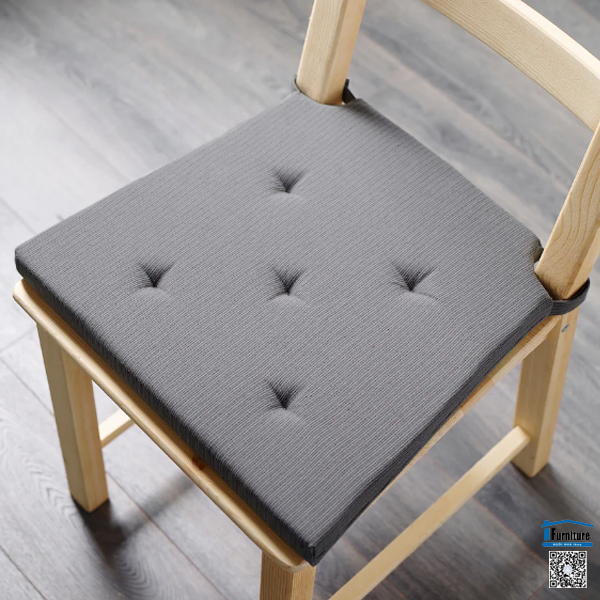 ĐỆM GHẾ JUSTINA IKEA - Màu ghi(42/35x40x4 cm)