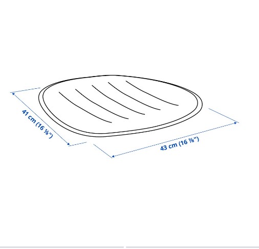 ĐỆM GHẾ  XOAY PYNTEN IKEA - BE 41x43 cm