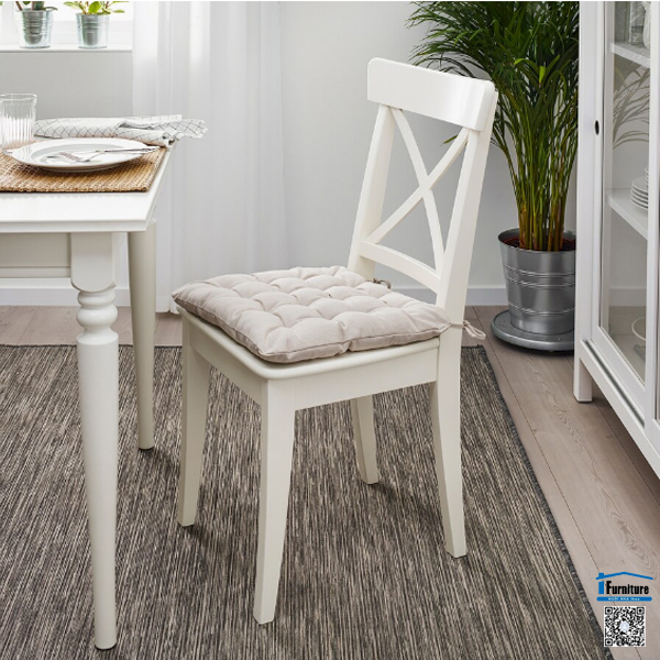 ĐỆM GHẾ VIPPÄRT IKEA - Màu be (38x38x6,5 cm)