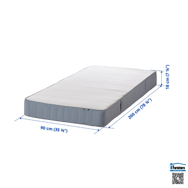 ĐỆM VESTMARKA IKEA - Máu xanh nhạt (90x200 cm)