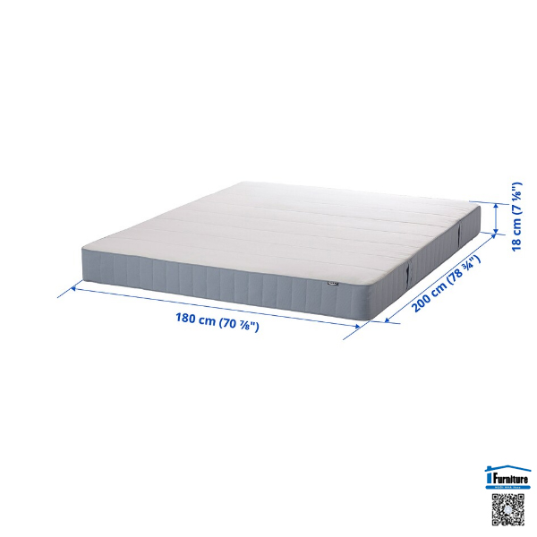 ĐỆM VESTMARKA IKEA - Máu xanh nhạt (90x200 cm)