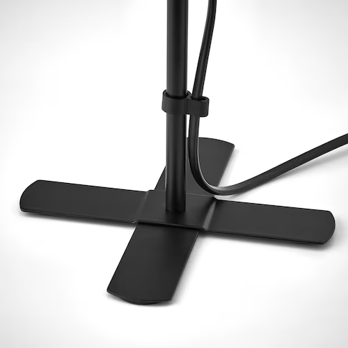 ĐÈN BÀN THỦY TINH BARLAST IKEA - ĐEN/TRẮNG 31 cm