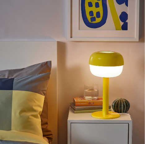 ĐÈN BÀN BLÅSVERK IKEA - VÀNG 36 cm