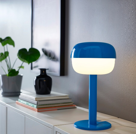 ĐÈN BÀN BLÅSVERK IKEA - XANH 36 cm