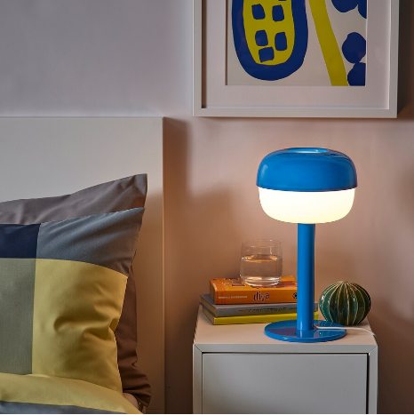 ĐÈN BÀN BLÅSVERK IKEA - XANH 36 cm