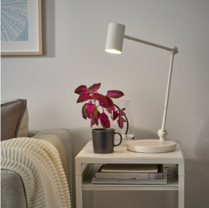 ĐÈN BÀN CÓ SẠC KHÔNG DÂY GRINDEBO IKEA - TRẮNG