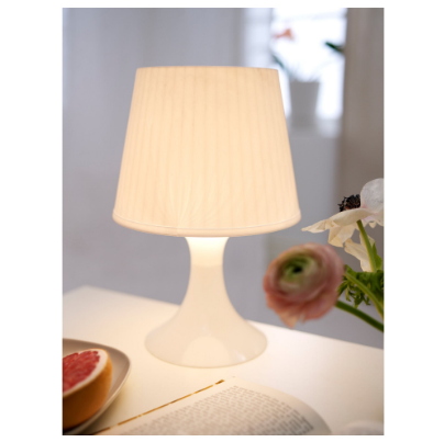 ĐÈN BÀN NGỦ LAMPAN IKEA - TRẮNG 29 cm