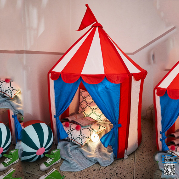 ĐÈN BÀN LED KORNSNÖ IKEA - Màu trắng/hình thỏ