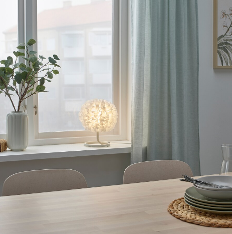 ĐÈN BÀN VINDKAST IKEA - TRẮNG 26 cm