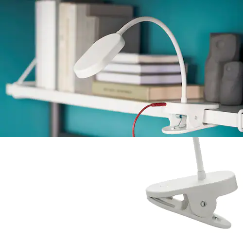 ĐÈN LED KẸP CẠNH BÀN SPANNLAND IKEA - TRẮNG