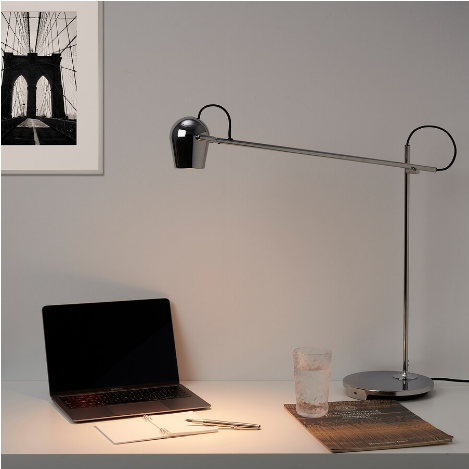 ĐÈN SÀN LED MODERMOLN IKEA - MẠ CROM