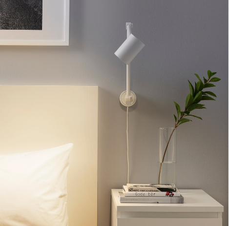 ĐÈN LÀM VIỆC TREO TƯỜNG NYMÅNE IKEA - TRẮNG