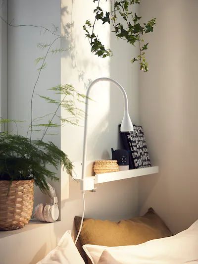 ĐÈN LED KẸP/GẮN TƯỜNG NÄVLINGE IKEA - TRẮNG