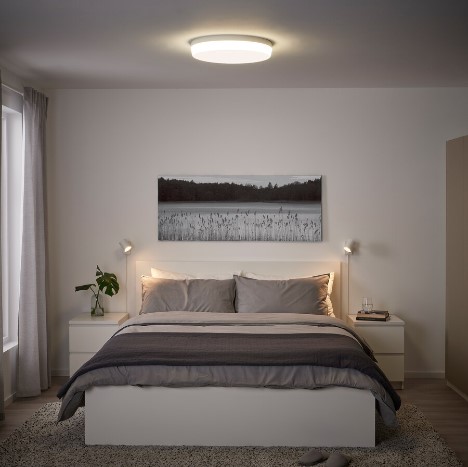 ĐÈN LED ỐP TRẦN BARRSLINGA IKEA - TRẮNG