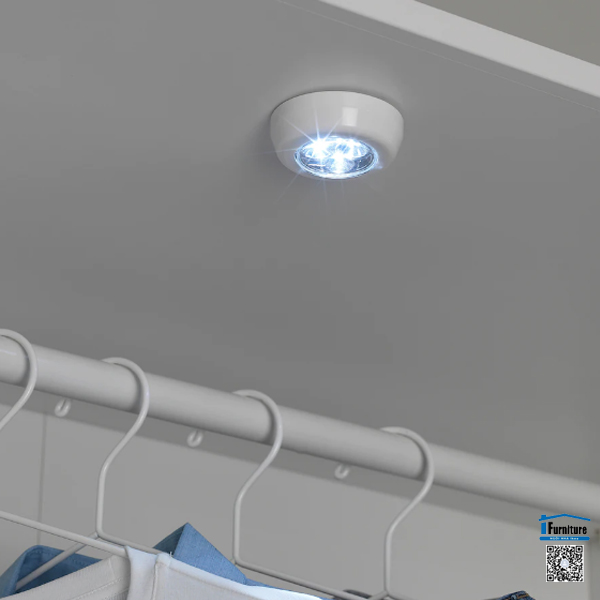 ĐÈN RAMSTA IKEA - Màu trắng hoạt động bằng pin