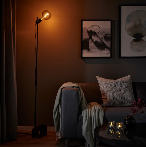 ĐÈN SÀN HÅRSLINGA IKEA - ĐEN