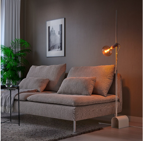 ĐÈN SÀN CÓ BÓNG HÅRSLINGA / MOLNART IKEA - TRẮNG