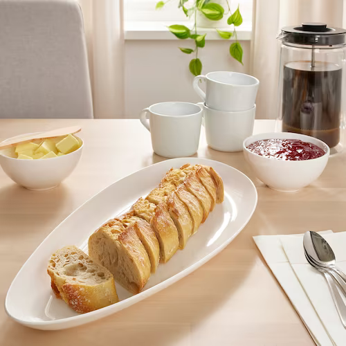 ĐĨA BẦU DỤC FRÖJDEFULL IKEA - TRẮNG 40x19 cm