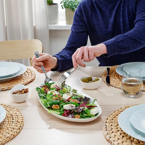 ĐĨA BẦU DỤC FRÖJDEFULL IKEA - TRẮNG 40x19 cm