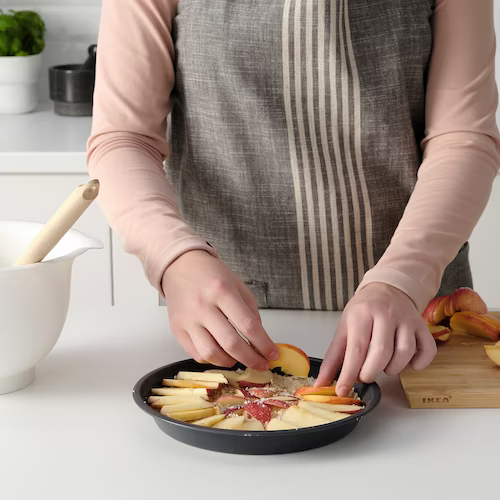 ĐĨA NƯỚNG BÁNH INBAKAD IKEA - XÁM ĐEN 22 cm