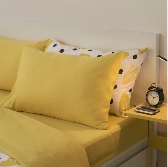 GA TRẢI GIƯỜNG BRUKSVARA IKEA - VÀNG 90x200 cm