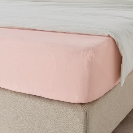 GA TRẢI GIƯỜNG DVALA IKEA - HỒNG NHẠT 120x200 cm