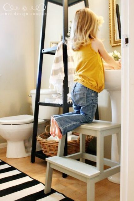 GHẾ BẬC THANG 2 TẦNG BEKVÄM IKEA 50 cm