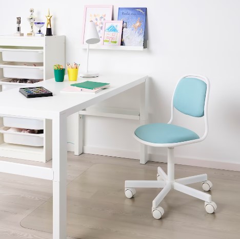 GHẾ BÀN TRẺ EM ÖRFJÄLL IKEA - TRẮNG / XANH