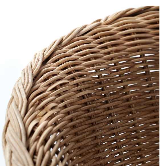 GHẾ BÀNH MÂY AGEN IKEA - NÂU