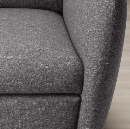 GHẾ BÀNH NGẢ EKOLSUND IKEA - XÁM ĐẬM