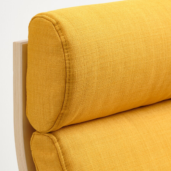 GHẾ BÀNH THƯ GIÃN POÄNG IKEA - VENEER BẠCH DƯƠNG / VÀNG