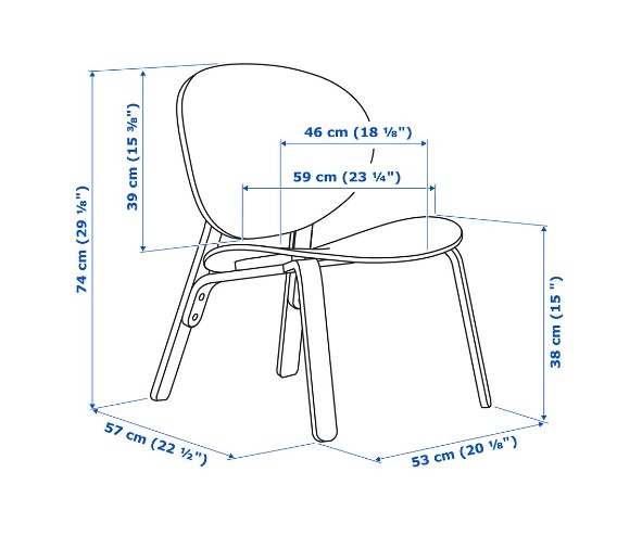 GHẾ BÀNH THƯ GIÃN FROSET IKEA -  ĐỎ