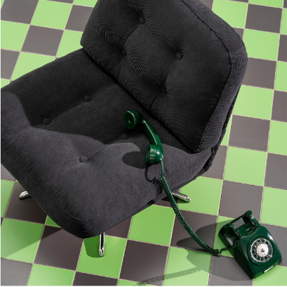 GHẾ BÀNH XOAY DYVLINGE IKEA - ĐEN