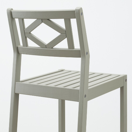 GHẾ QUẦY BAR NGOÀI TRỜI BONDHOLMEN IKEA - XÁM