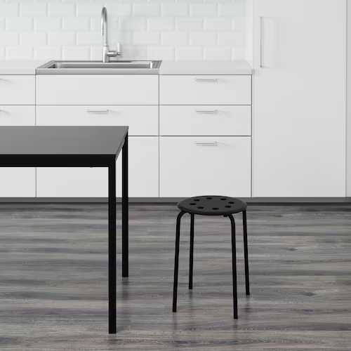 GHẾ ĐẨU TRÒN MARIUS IKEA - ĐEN 45 cm
