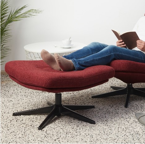 GHẾ ĐỂ CHÂN HAVBERG IKEA - NÂU ĐỎ