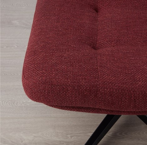 GHẾ ĐỂ CHÂN HAVBERG IKEA - NÂU ĐỎ