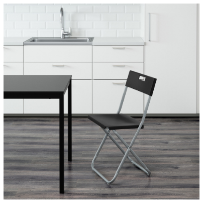 GHẾ GẤP THÔNG MINH GUNDE IKEA - ĐEN
