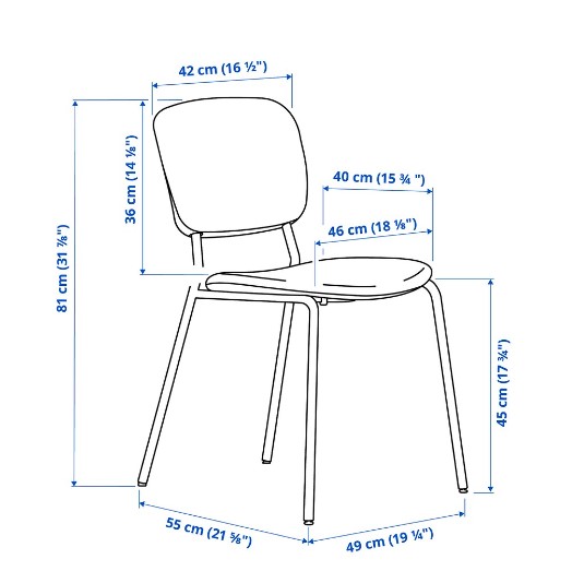 GHẾ KARLJAN IKEA - XANH LAM / XANH NGỌC