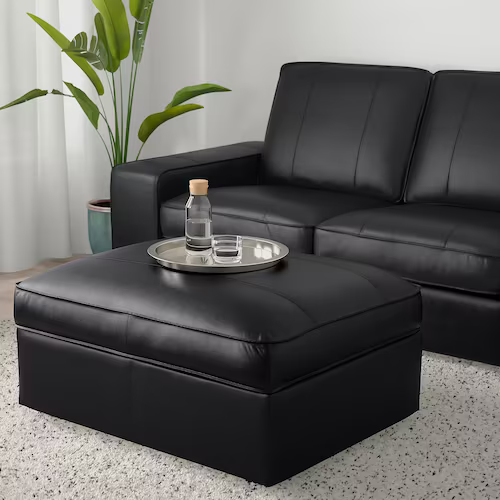 GHẾ KẾT HỢP HỘP LƯU TRỮ KIVIK IKEA - ĐEN