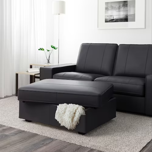 GHẾ KẾT HỢP HỘP LƯU TRỮ KIVIK IKEA - ĐEN