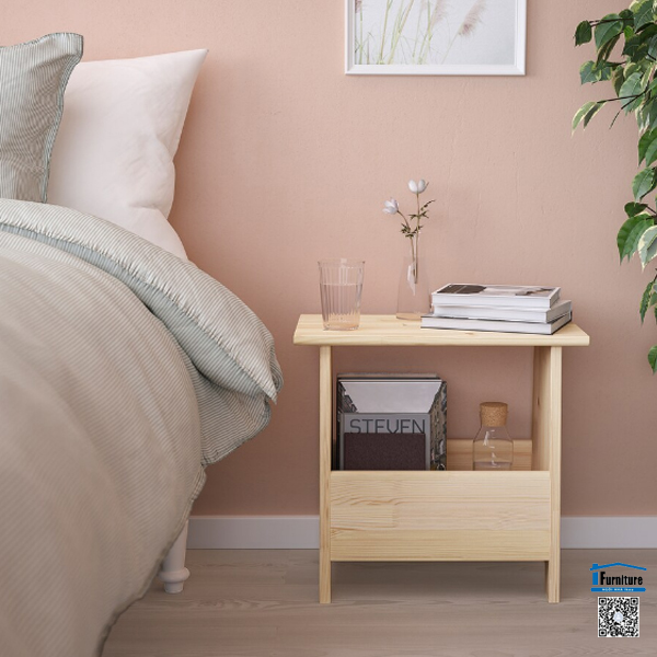 GHẾ LƯU TRỮ PERJOHAN IKEA - Màu gỗ