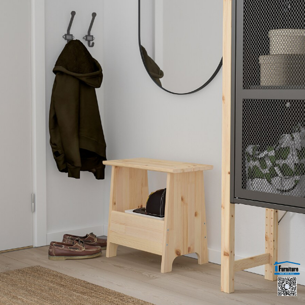 GHẾ LƯU TRỮ PERJOHAN IKEA - Màu gỗ
